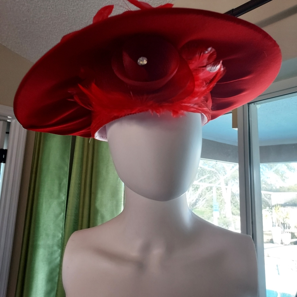 Ben Marc International Red Kentucky Derby Hat.